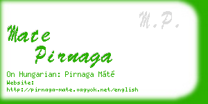 mate pirnaga business card
